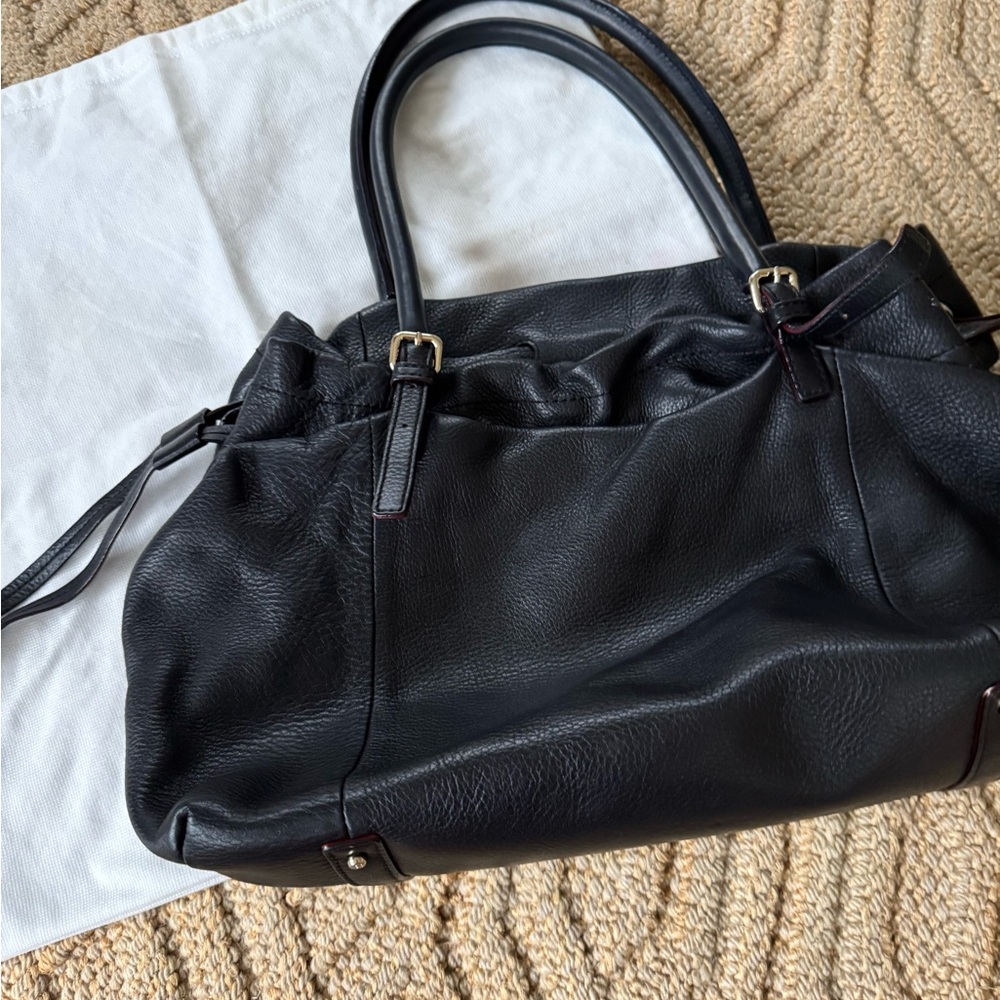 ♠️Kate Spade Black Pebbled Leather Purse!  Perfect condition!  ✨ - Picture 2 of 7